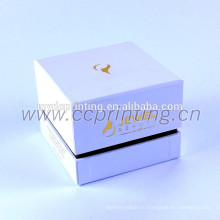 Белый цвет картон косметическая коробка с делителем для банок